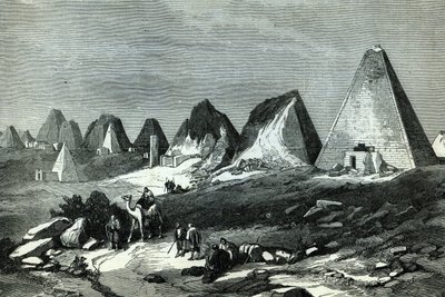 Piramides van Meroe, aan de Nijl (route van Generaal Gordon), uit 